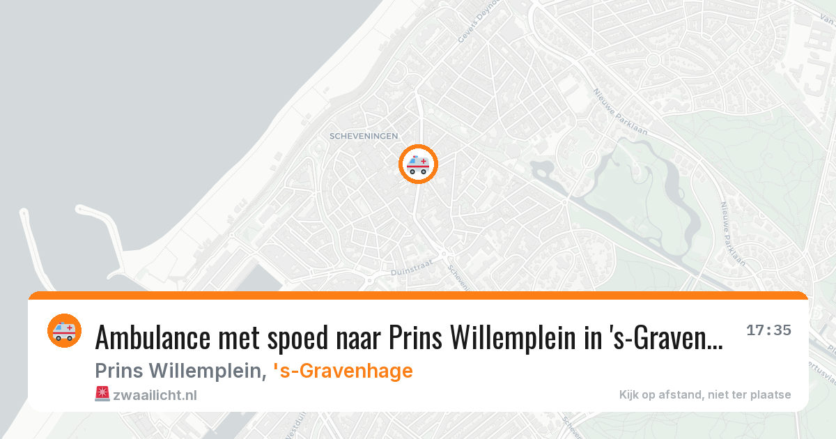 Ambulance met spoed naar Prins Willemplein in 's-Gravenhage — 24 jun 2026