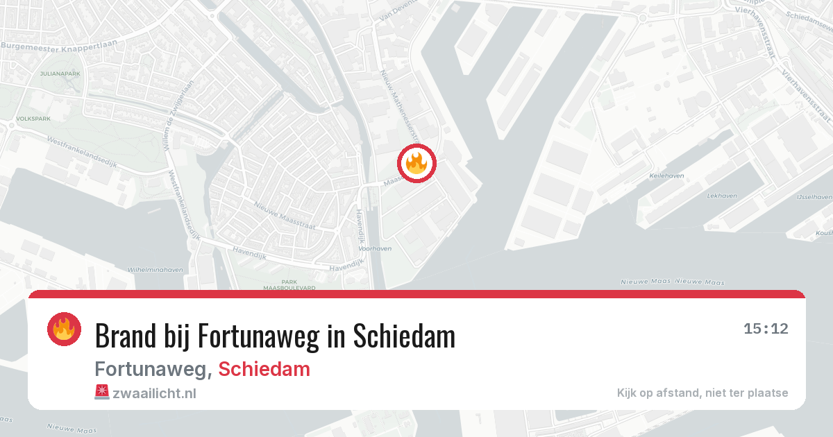 Brand bij Fortunaweg in Schiedam — 5 jul 2026