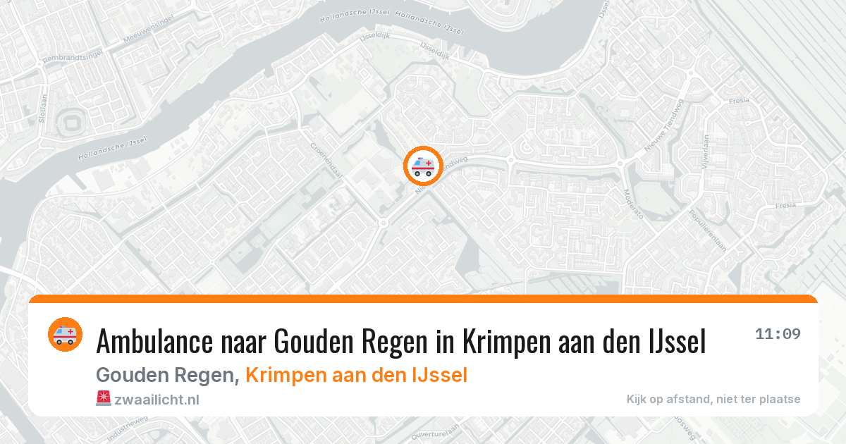 Ambulance naar Gouden Regen in Krimpen aan den IJssel — 2 aug 2026