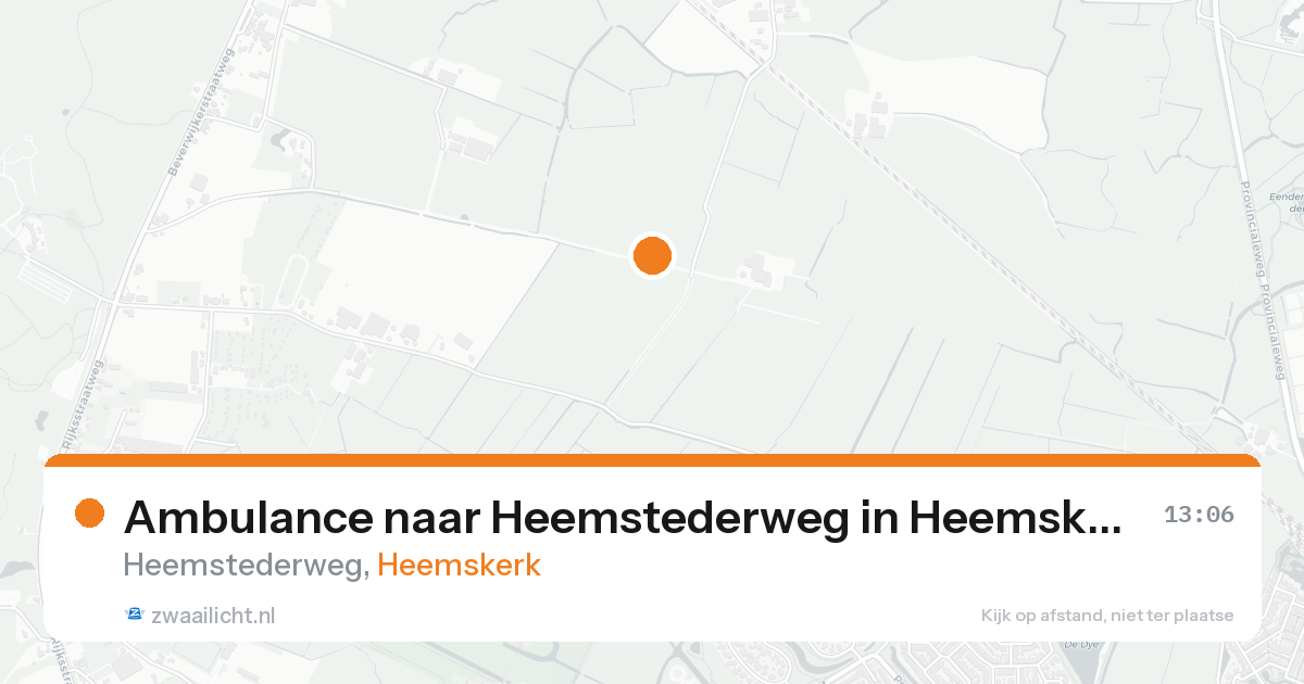 Ambulance naar Heemstederweg in Heemskerk — 18 aug 2026