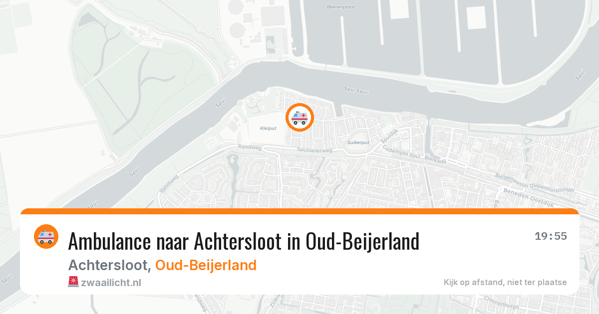 Ambulance naar Achtersloot in Oud-Beijerland — 1 apr 2026