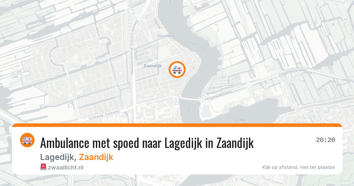 Ambulance met spoed naar Lagedijk in Zaandijk — 8 mrt 2026
