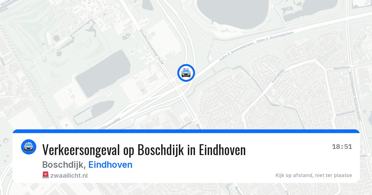 Verkeersongeval op Boschdijk in Eindhoven — 28 jan 2026