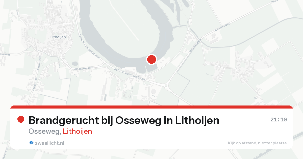 Brandgerucht bij Osseweg in Lithoijen — 9 aug 2026