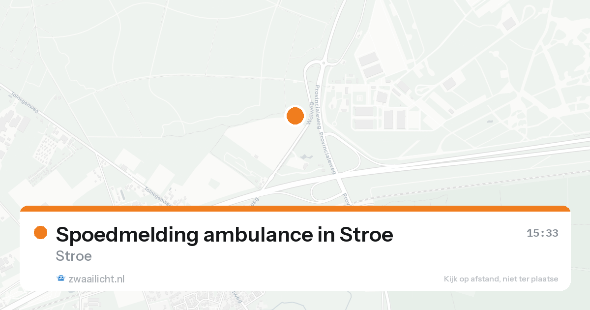 Spoedmelding ambulance in Stroe — 18 aug 2026