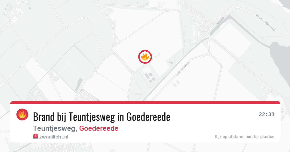 Brand bij Teuntjesweg in Goedereede — 4 jul 2026