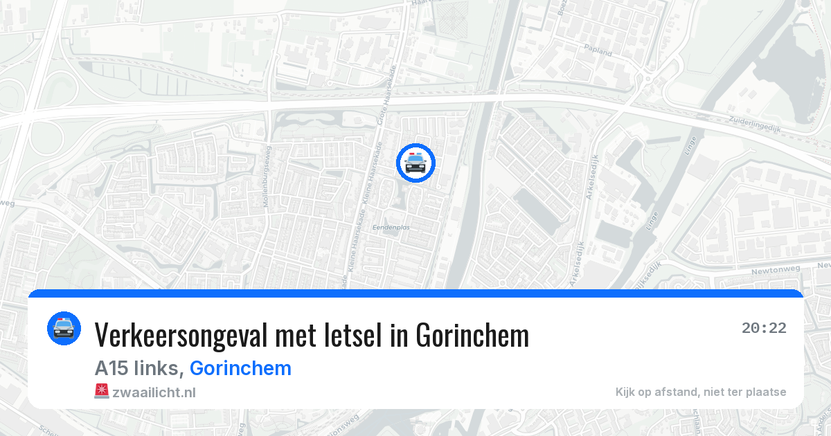 Verkeersongeval met letsel in Gorinchem — 9 mei 2026