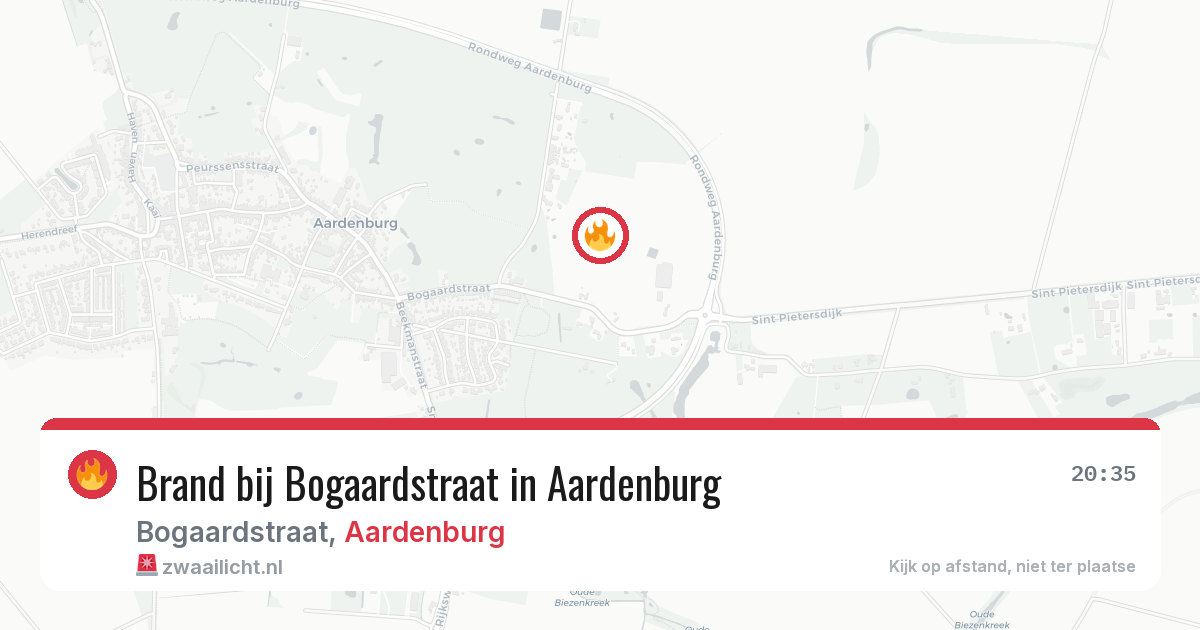 Brand bij Bogaardstraat in Aardenburg — 3 apr 2026