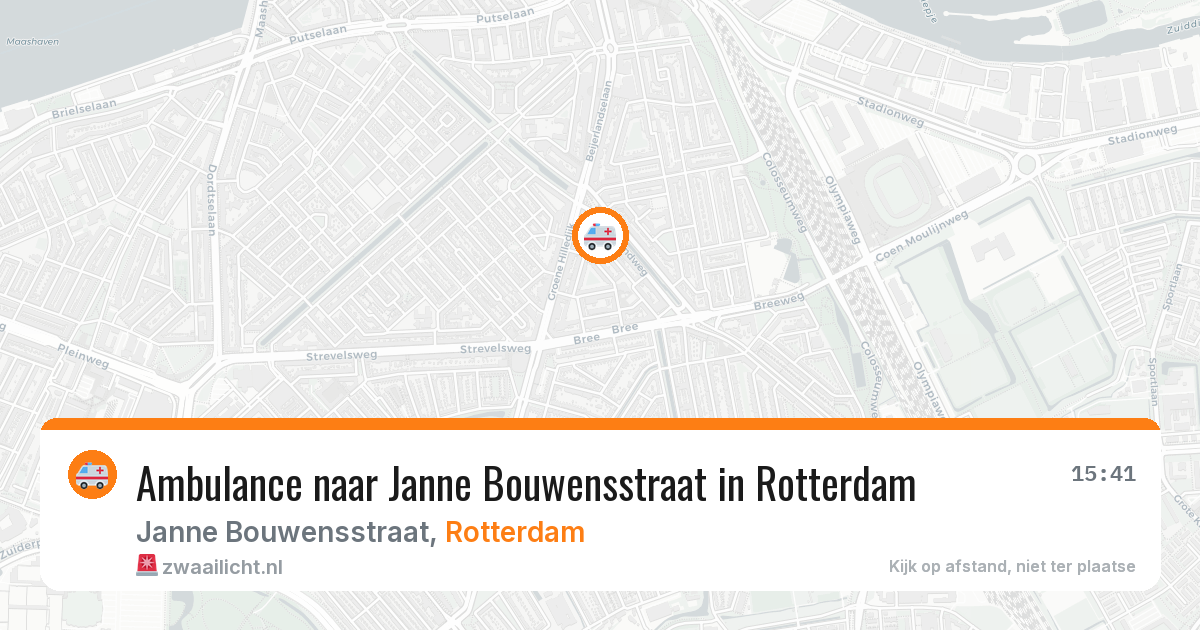 Ambulance naar Janne Bouwensstraat in Rotterdam — 31 mrt 2026