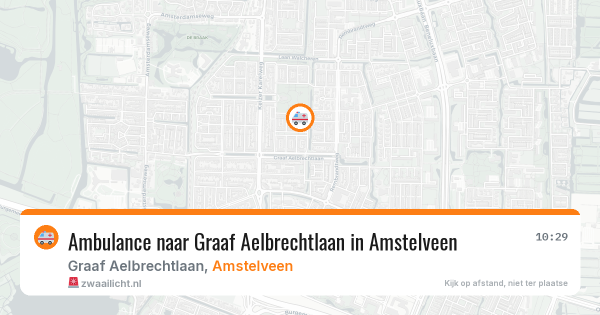 Ambulance naar Graaf Aelbrechtlaan in Amstelveen — 1 apr 2026