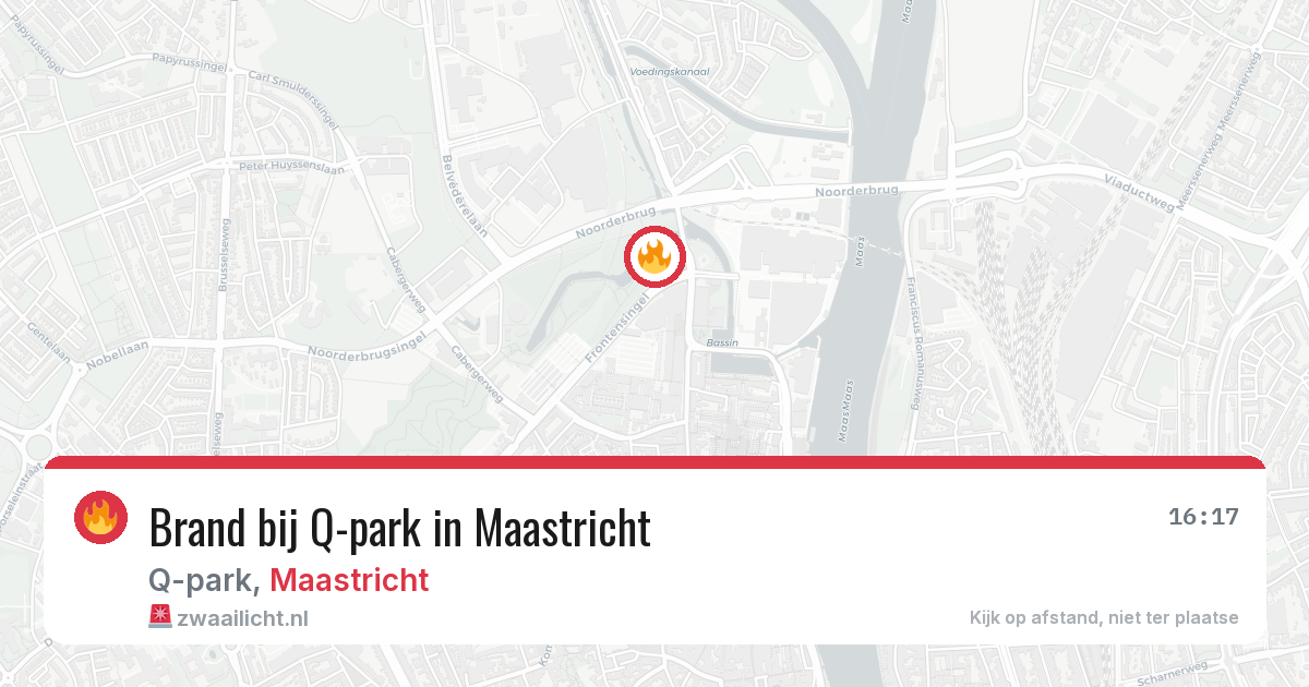 Brand bij Q-park in Maastricht — 27 jun 2026