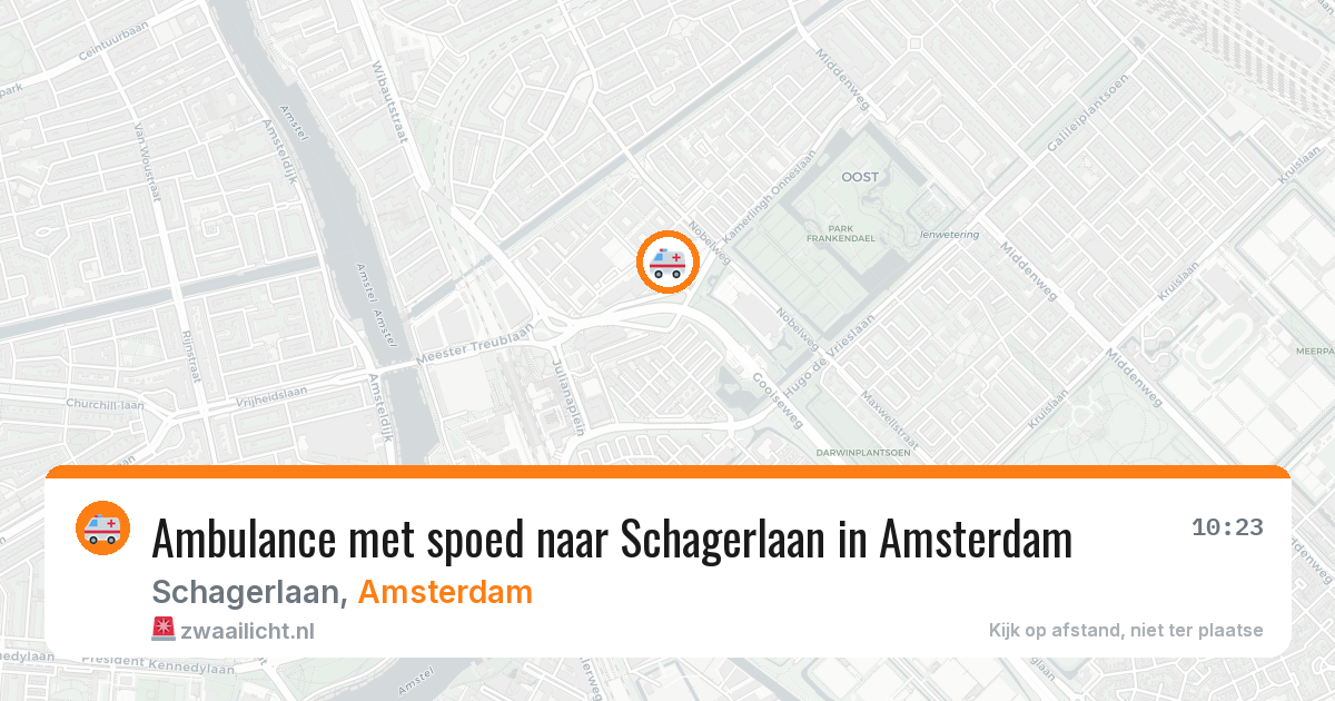 Ambulance met spoed naar Schagerlaan in Amsterdam — 21 mrt 2026