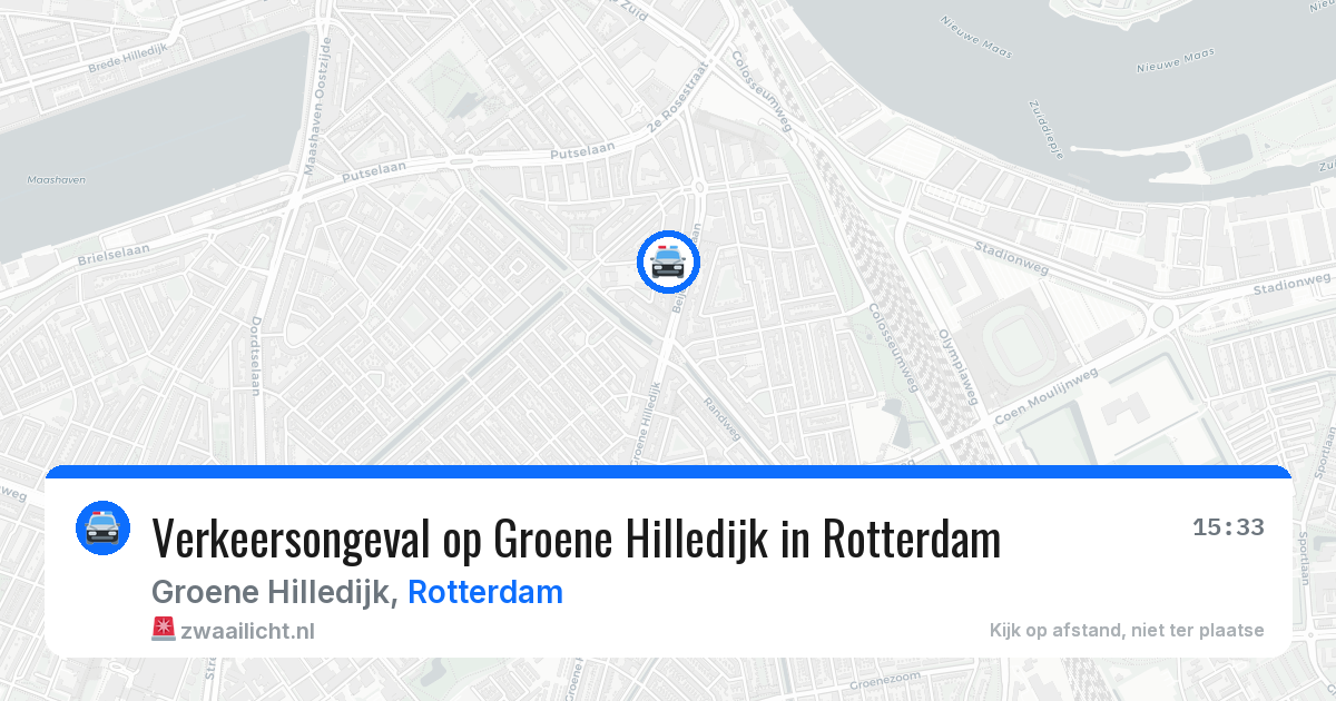 Verkeersongeval op Groene Hilledijk in Rotterdam — 2 apr 2026