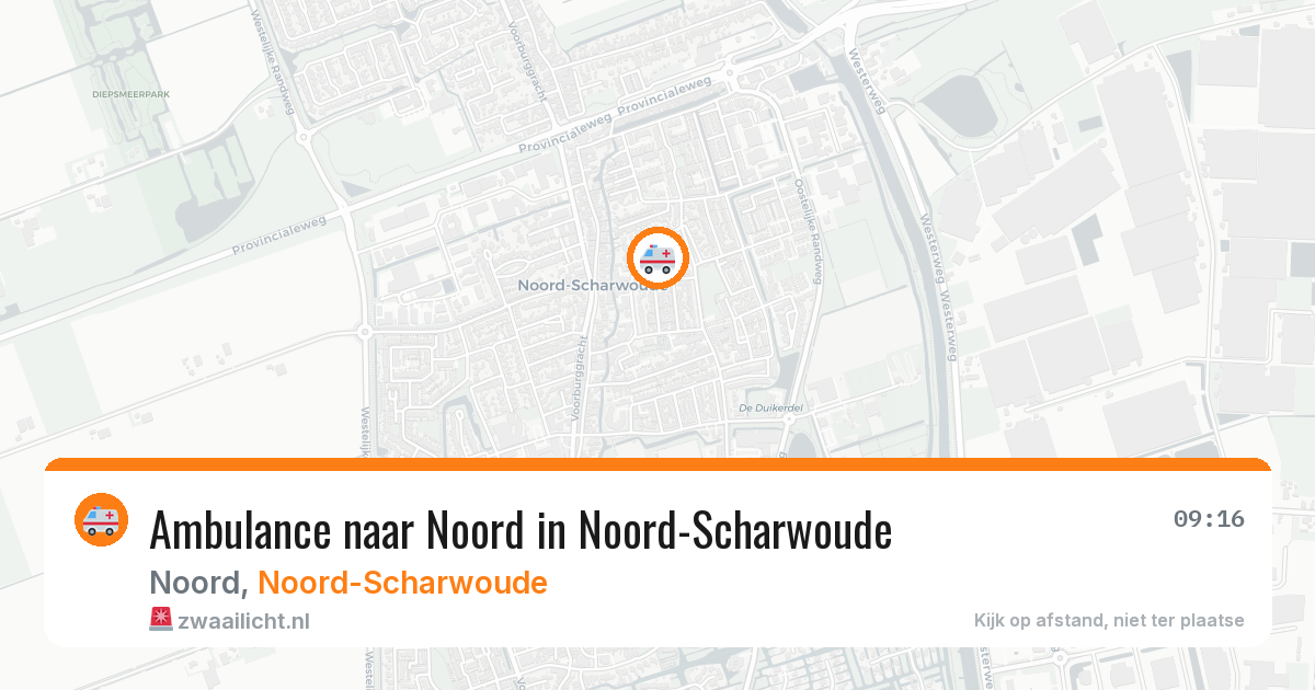 Ambulance naar Noord in Noord-Scharwoude — 17 jun 2026