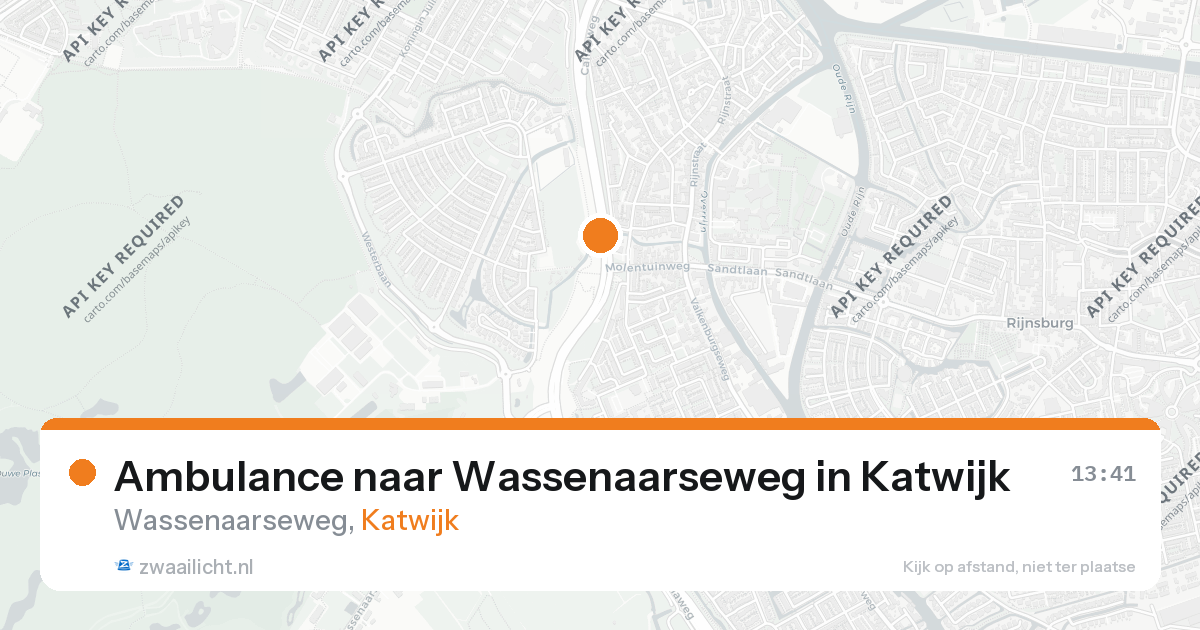 Ambulance naar Wassenaarseweg in Katwijk — 24 jul 2026