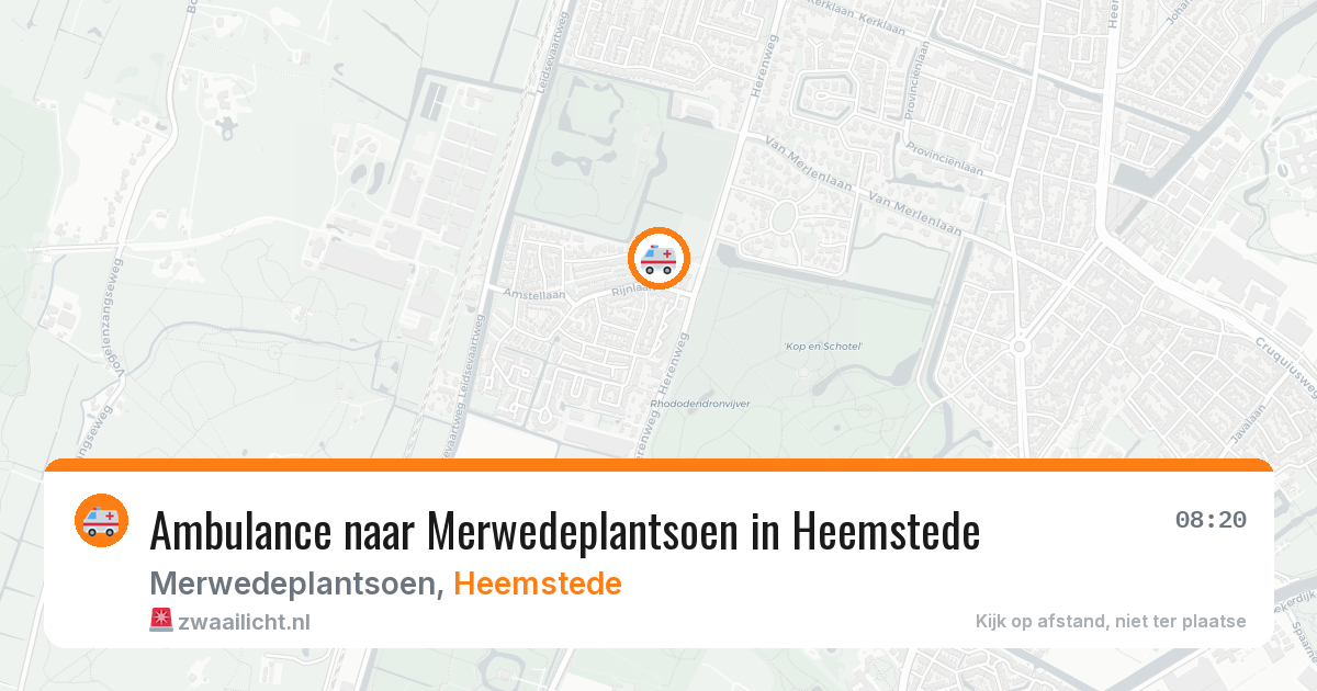 Ambulance naar Merwedeplantsoen in Heemstede — 17 mrt 2026