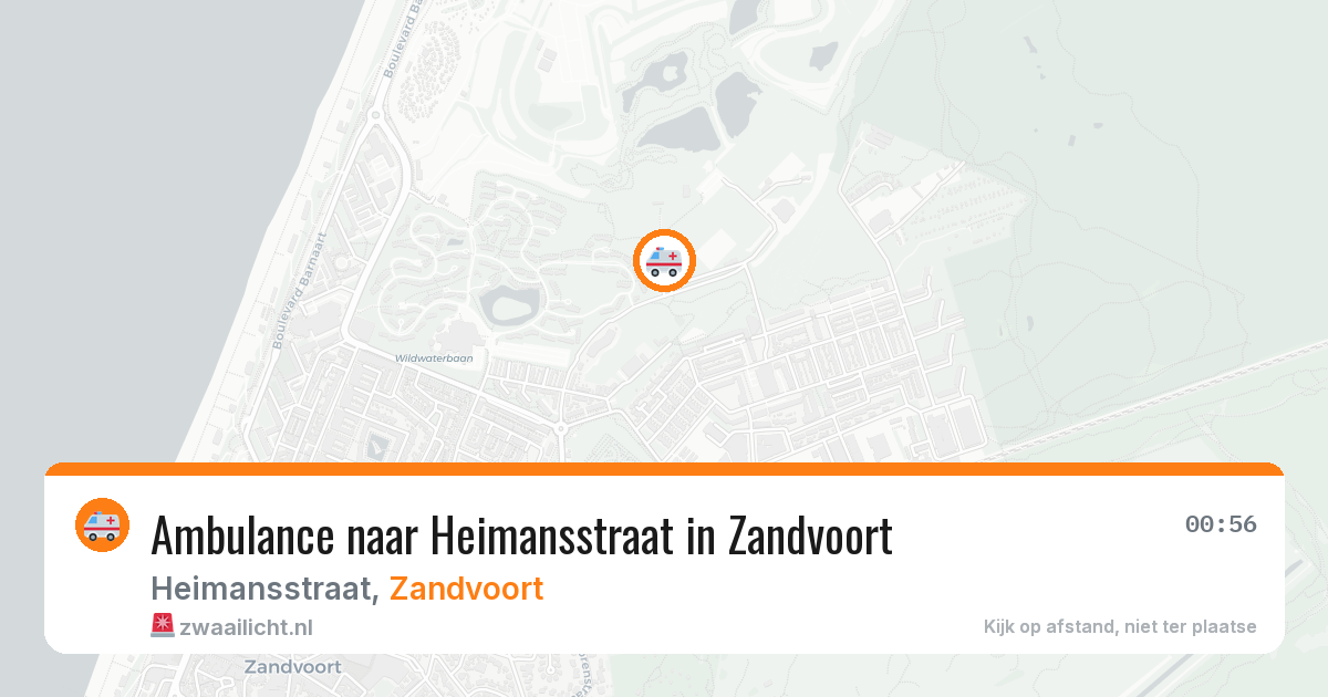 Ambulance naar Heimansstraat in Zandvoort — 27 apr 2026