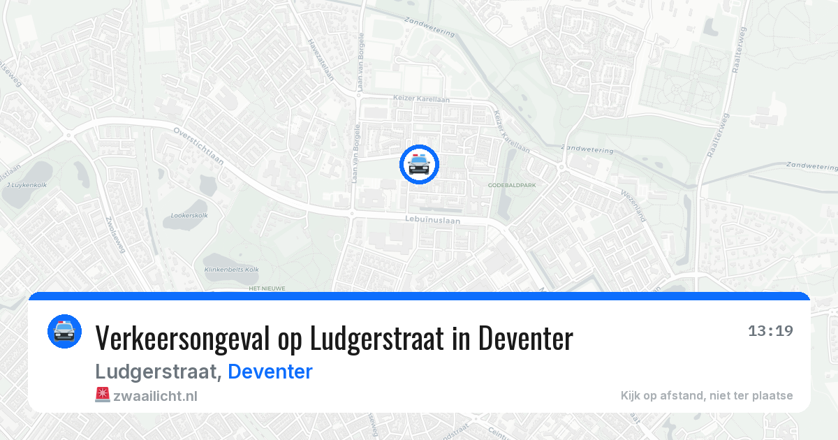 Verkeersongeval op Ludgerstraat in Deventer — 26 mei 2026
