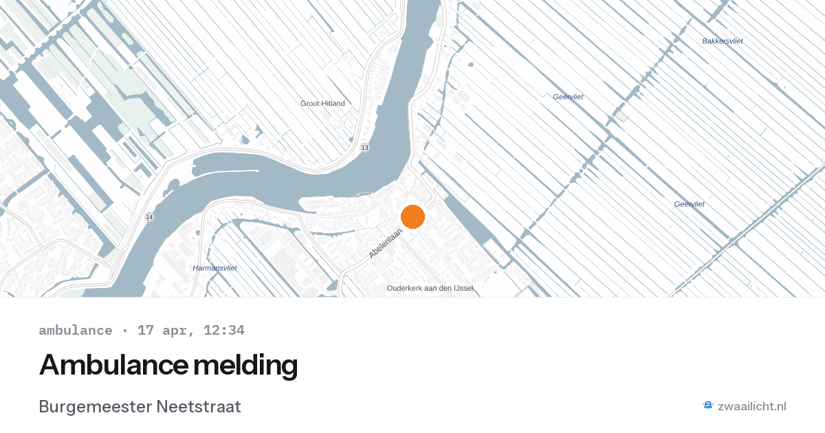 Ambulance melding — 17 apr 2026