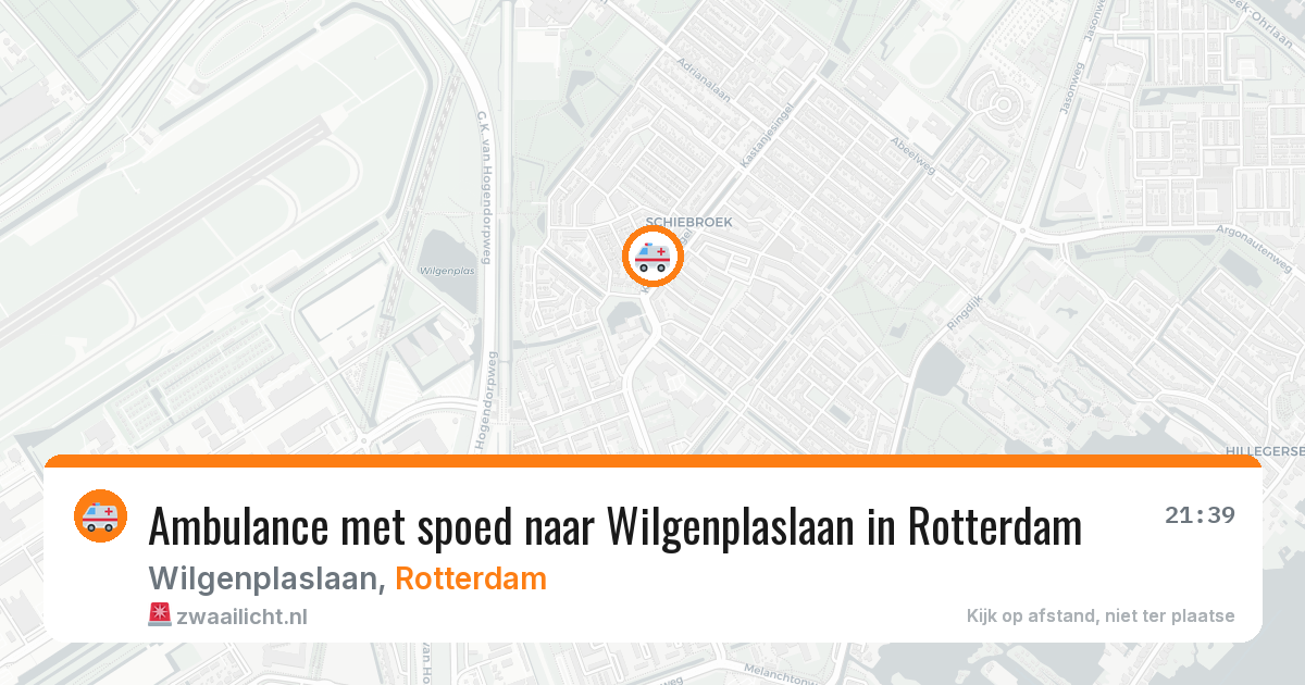Ambulance met spoed naar Wilgenplaslaan in Rotterdam — 25 mrt 2026