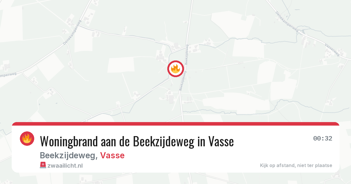Woningbrand aan de Beekzijdeweg in Vasse — 5 mei 2026