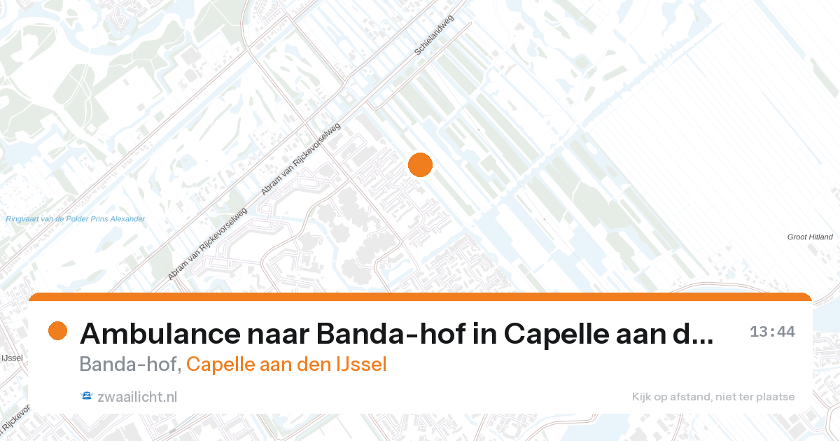 Ambulance naar Banda-hof in Capelle aan den IJssel — 27 aug 2026
