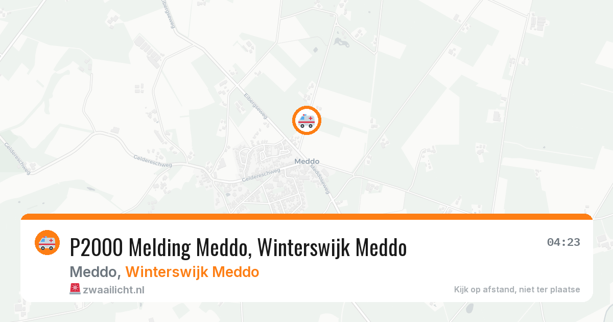 P2000 Melding Meddo, Winterswijk Meddo — 30 apr 2026