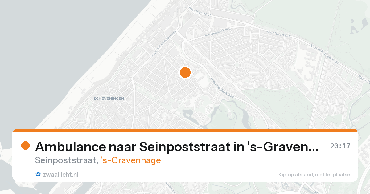 Ambulance naar Seinpoststraat in 's-Gravenhage — 23 aug 2026