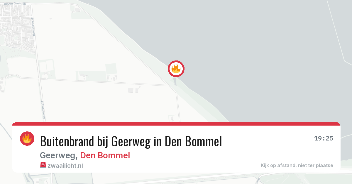 Buitenbrand bij Geerweg in Den Bommel — 6 aug 2026