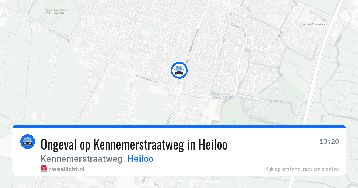 Ongeval op Kennemerstraatweg in Heiloo — 10 apr 2026