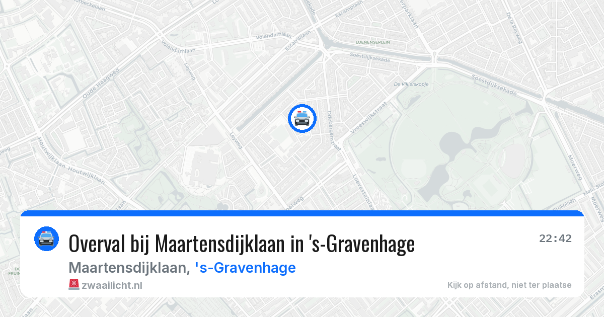 Overval bij Maartensdijklaan in 's-Gravenhage — 18 jan 2026