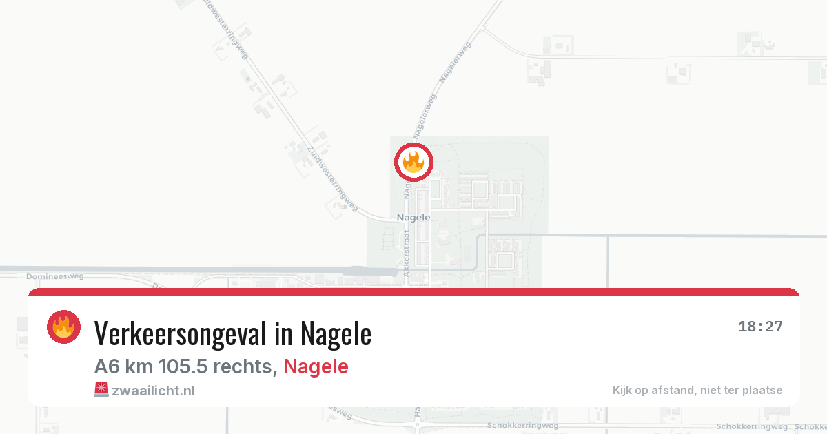 Verkeersongeval in Nagele — 2 jul 2026