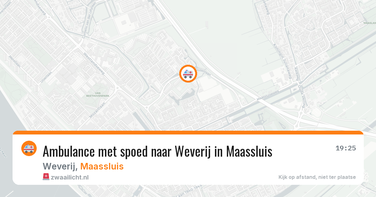 Ambulance met spoed naar Weverij in Maassluis — 4 jun 2026