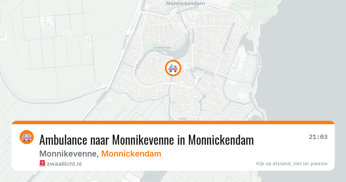 Ambulance naar Monnikevenne in Monnickendam — 8 jul 2026
