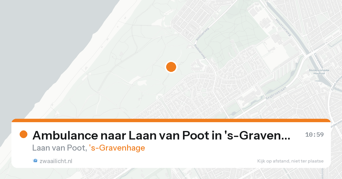 Ambulance naar Laan van Poot in 's-Gravenhage — 15 aug 2026