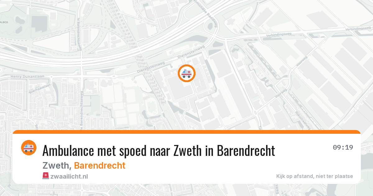 Ambulance met spoed naar Zweth in Barendrecht — 26 jun 2026