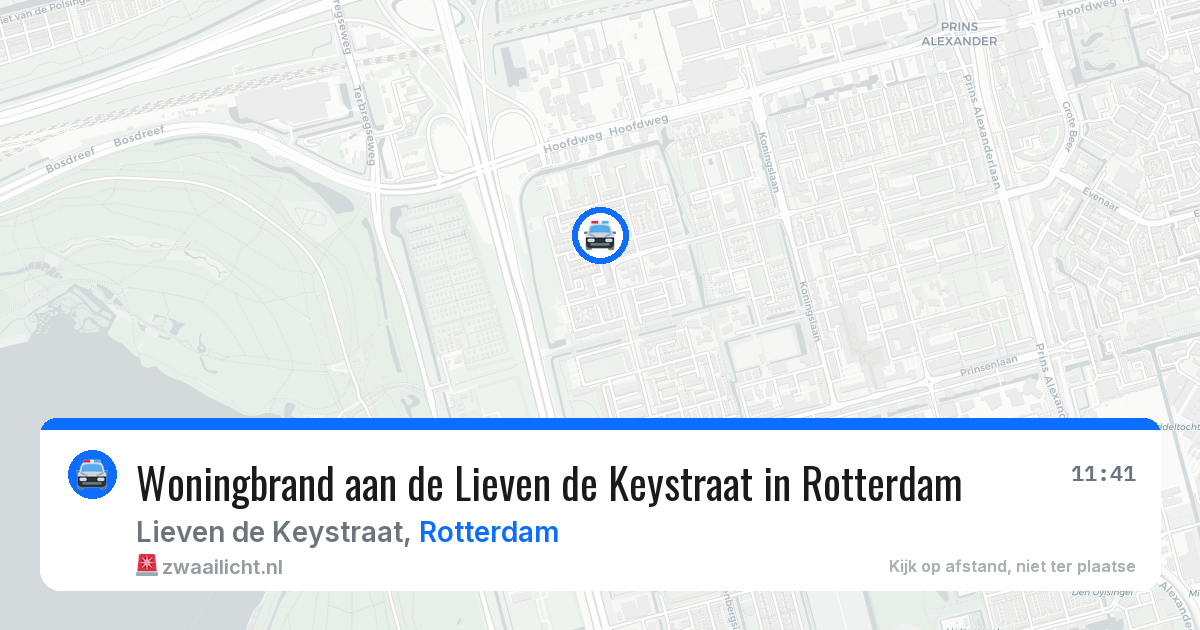 Woningbrand aan de Lieven de Keystraat in Rotterdam — 5 aug 2026