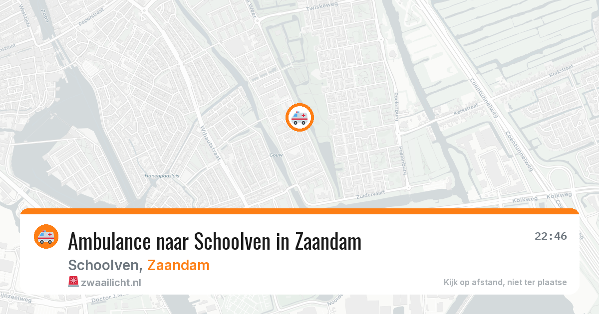 Ambulance naar Schoolven in Zaandam — 23 feb 2026