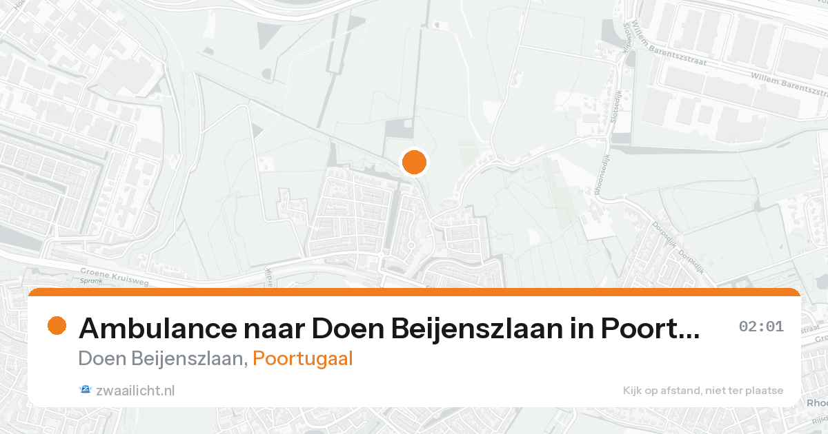 Ambulance naar Doen Beijenszlaan in Poortugaal — 31 jan 2026