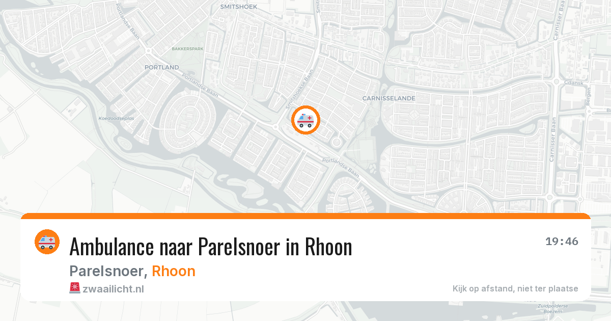 Ambulance naar Parelsnoer in Rhoon — 30 mrt 2026