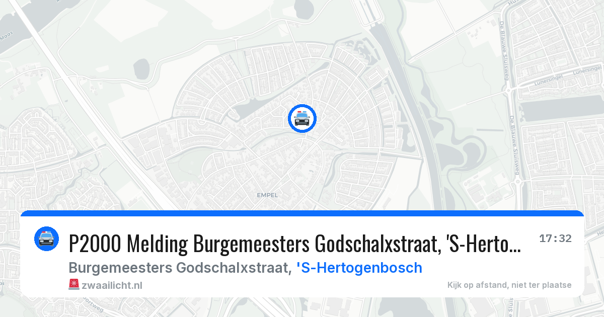 P2000 Melding Burgemeesters Godschalxstraat, 'S-Hertogenbosch — 15 jun 2026