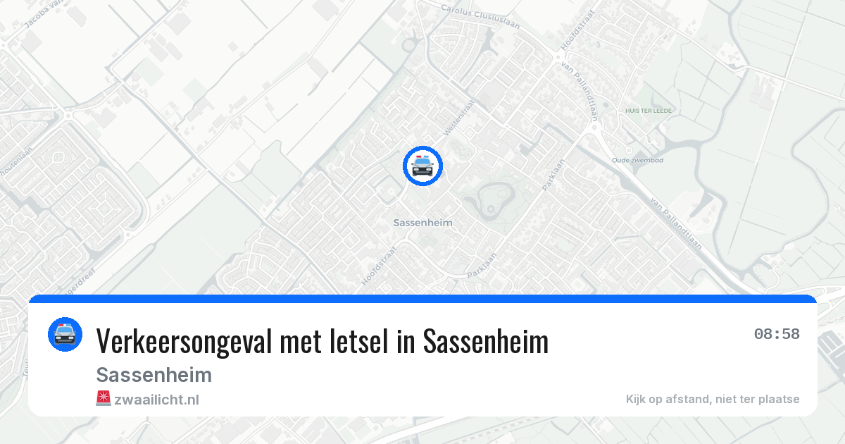 Verkeersongeval met letsel in Sassenheim — 13 jun 2026