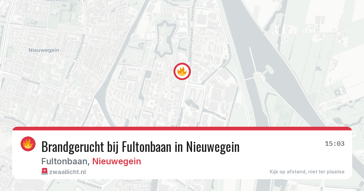 Brandgerucht bij Fultonbaan in Nieuwegein — 6 apr 2026