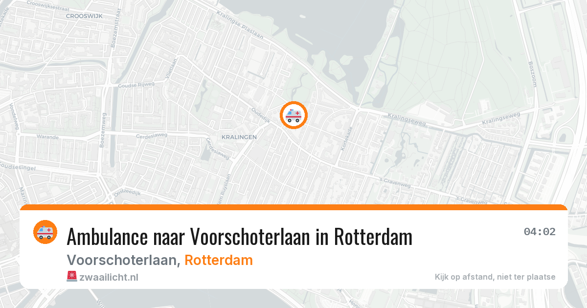 Ambulance naar Voorschoterlaan in Rotterdam — 18 mei 2026