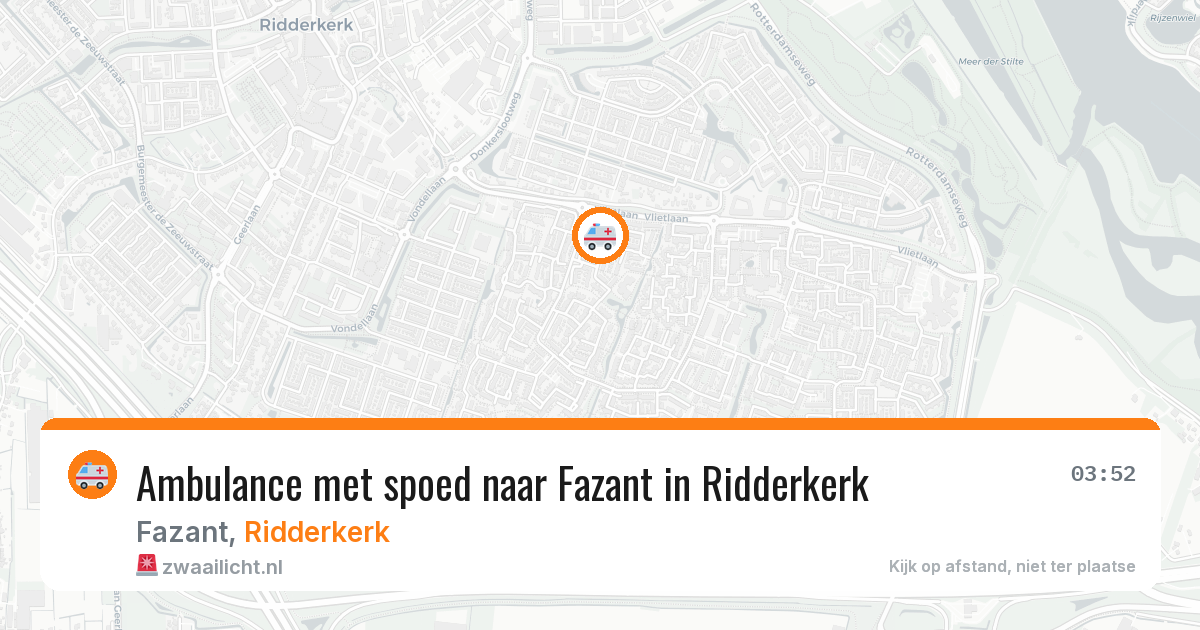 Ambulance met spoed naar Fazant in Ridderkerk — 22 jun 2026