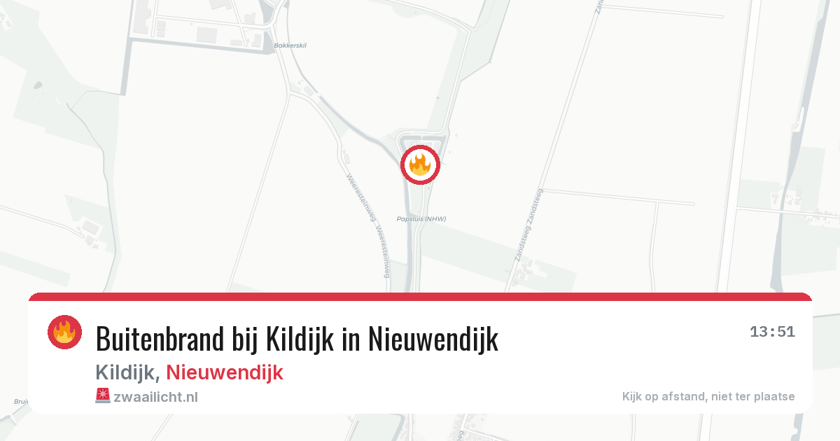 Buitenbrand bij Kildijk in Nieuwendijk — 28 mei 2026