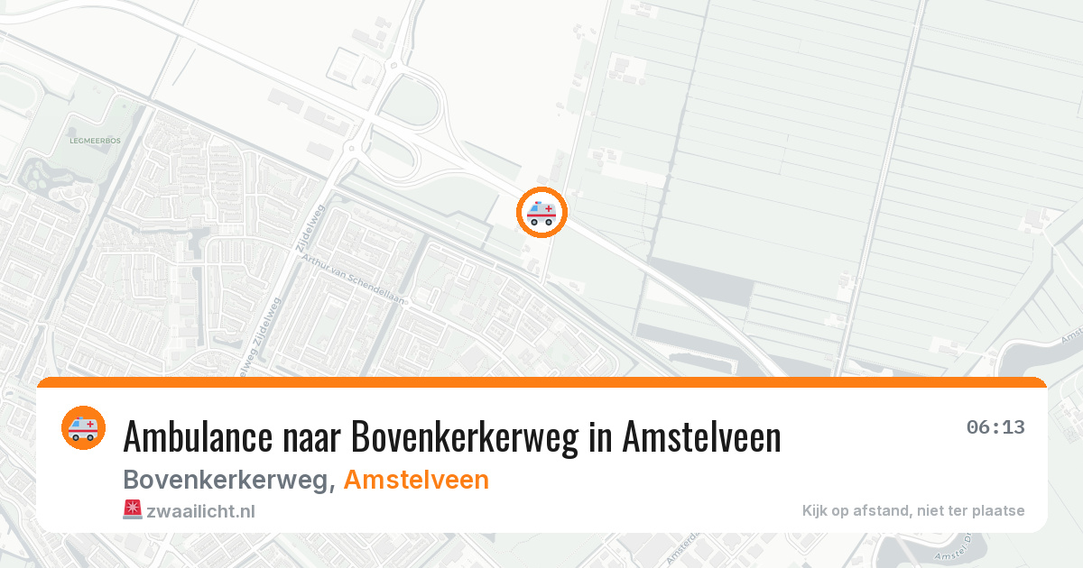 Ambulance naar Bovenkerkerweg in Amstelveen — 21 jun 2026