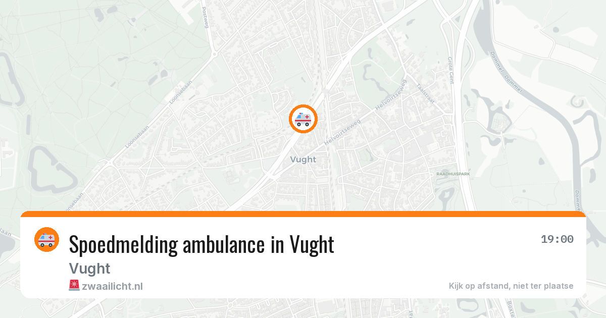 Spoedmelding ambulance in Vught — 28 jan 2026