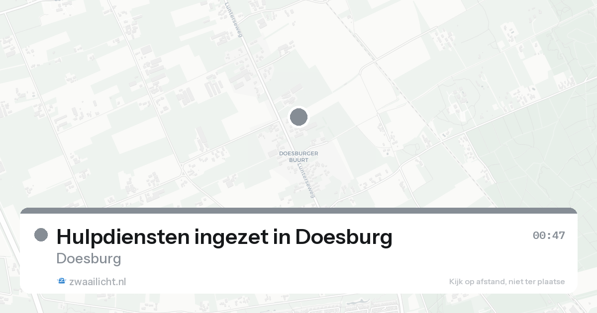 Hulpdiensten ingezet in Doesburg — 7 feb 2026 | 🚨 Zwaailicht.nl