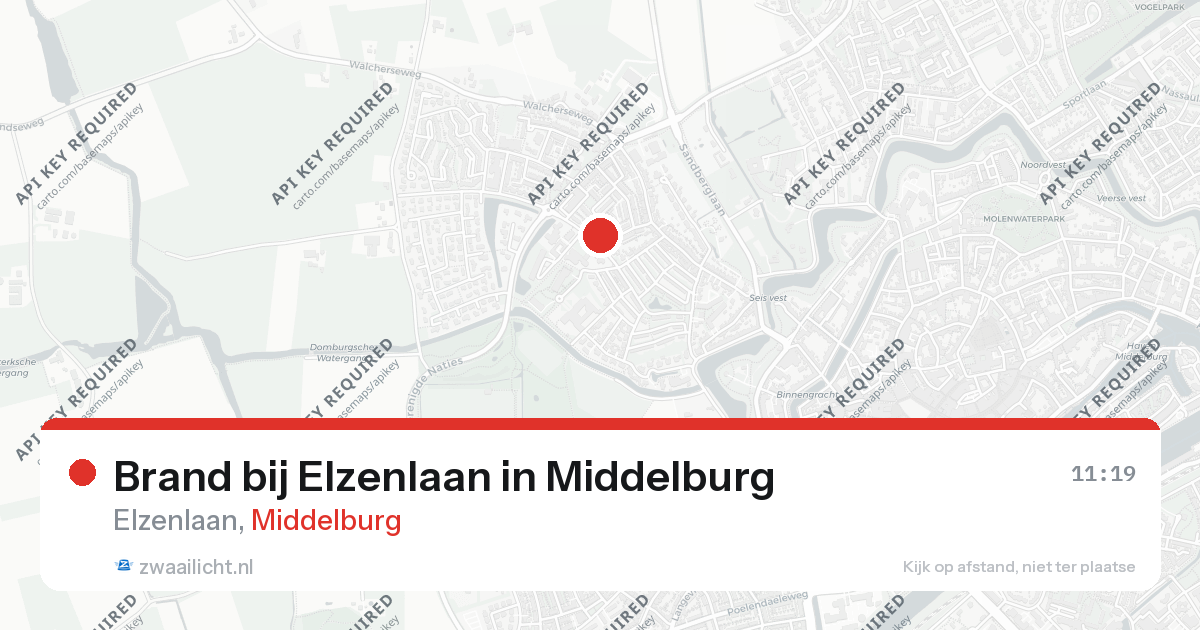 Brand bij Elzenlaan in Middelburg — 26 aug 2026